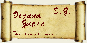 Dijana Žutić vizit kartica